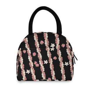 Sac isotherme pour le déjeuner, design hawaïen Puakenikeni, pour enfants et adultes, sac isotherme pour le travail, petit sac à lunch pour le bureau - Product Image 2