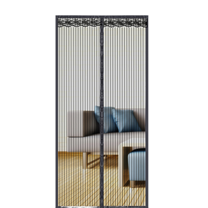 Mosquitera Magnética Moderna de Alta Gama con Rayas de Poliéster para Puerta de Hogar/perforación - Product Image 1
