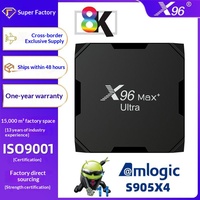 Pour Max+ Ultra Amlogic S905X4 8K Décodeur avec Wi-Fi 5G Android 11 Version Internationale