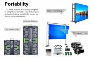 Portable Custom Size Rental LED Screen Indoor Outdoor Stage LED <b>Display</b> For Wedding Church Show - Product Image 3