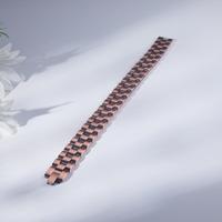 Bracelet de charme magnétique 4-en-1 en cuivre rouge antique pour la thérapie de santé, vente en gros de bijoux pour hommes