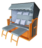Chaise de plage pliable en bois, haute qualité, pour l'extérieur