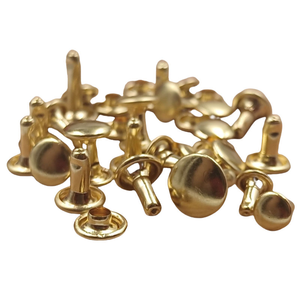 Rivets en laiton personnalisés de 5,5 mm, 5,6 mm, 6,6 mm, rivets décoratifs, rivets pour sacs à main en cuir, caractéristiques uniques - Product Image 1