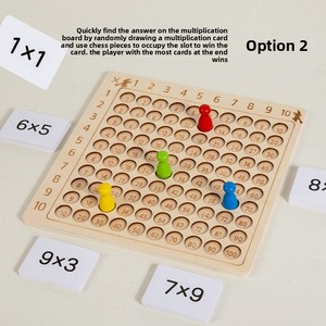 Gioco da Tavolo per la Memorizzazione della Tabella di Moltiplicazione 9x9 per Studenti delle Scuole Elementari, Strumento Didattico per l'Apprendimento della Matematica - Product Image 3