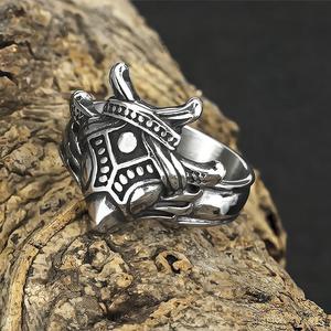 <b>Titanium</b> Steel Crown <b>Ring</b> <b>Men</b> Hip Hop Viking Style Geometric Design Gift Jewelry - Product Image 1