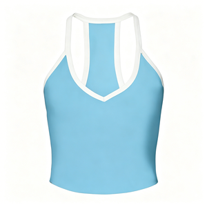 Camisetas de Punto de Color Sólido para Mujer, Transpirables, Casuales, sin Mangas, en Morado, Verde, Azul y Marrón - Product Image 2