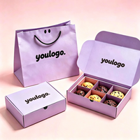 Boîte d'emballage alimentaire personnalisée avec logo, biodégradable, pliable, pour desserts, pain, pâtisseries, biscuits, beignets, vente en gros