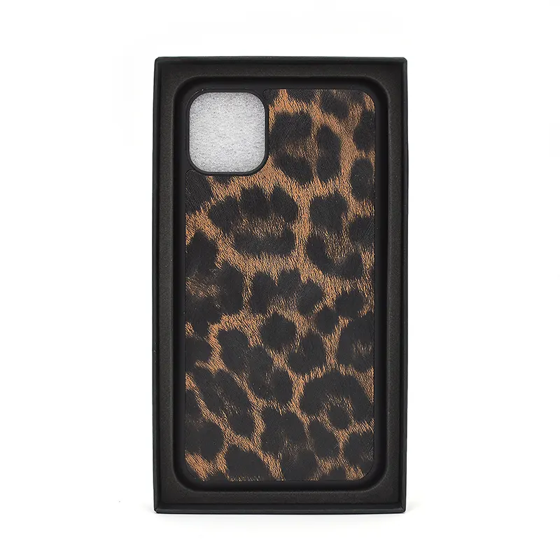 Capa para celular de leopardo em couro, capinha macia para iphone 11, pro, max, 14, 13, 12