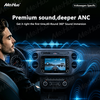 Système de navigation GPS radio Android 10 8 cœurs Meihua 7 pouces avec écran tactile Carplay Lecteur multimédia pour VW
