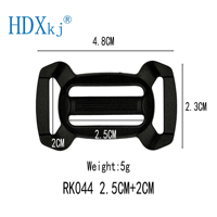Sangles de sac à main de luxe en POM noir de haute qualité pour bagages avec fonctions de sécurité, fixation à quatre niveaux, ajustement multidirectionnel