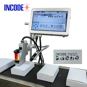 INCODE 2024 Novo Produto TIJ Data Máquina De Codificação Térmica Expirou Código Linha De Produção Impressora Jato De Tinta Para Garrafa PVC Plástico PE