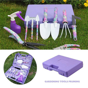 Hot Sales Multifunctional Affordable 10 Pcs Stainless Steel Heavy Duty Garden Tool <b>Set</b> With Carrying Case - Product Image 2