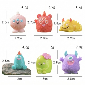 Figurine Cyberpunk <span class=keywords><strong>Mutante</strong></span> Fantaisiste, Miniature en Résine Néon Pastel, Mini Monstre Gommeux pour Bureau, Cadeau Créatif d'Halloween B2B - Product Image 3