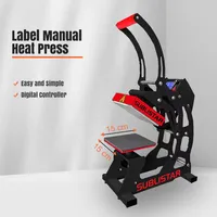 Presse à chaud manuelle électrique 6x6 pouces, nouvelle, pour transfert thermique DTF/film vinyle, impression de logos sur t-shirts et vêtements