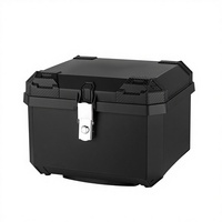 Boîte de rangement arrière pour moto électrique 45L grande capacité, boîte à outils en PP pour batterie et livraison à emporter