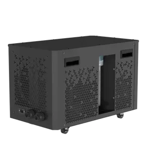 ICEGALAX 1.5HP personalizado preto refrigerador resfriador industrial preços exibição resfriador para banho de água fria