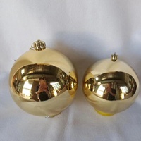 Nouvelles décorations de Noël, boules de Noël géantes en plastique de 20 cm, 30 cm, 40 cm, 50 cm, 60 cm