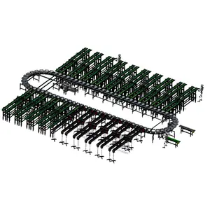 Voll automatisches Liefer system Pick Materials Machine für E-Commerce-Lager in verschiedenen Branchen mit Sub-Line