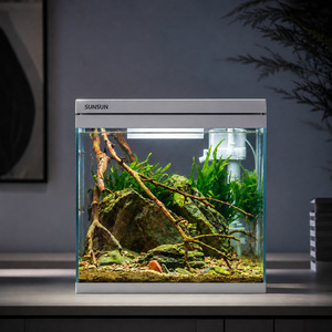 Acuario Sunsun de 25L para agua dulce, acuario de escritorio con filtro y luz para uso en casa u oficina. - Product Image 2
