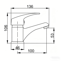 Robinet mitigeur monocommande en laiton, design contemporain, pour lavabo de salle de bain, avec chauffe-eau instantané intégré