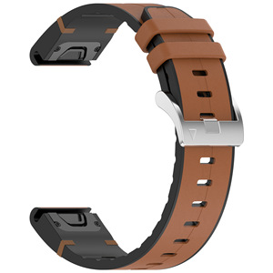 <span class=keywords><strong>Correa</strong></span> de Reloj de <span class=keywords><strong>Cuero</strong></span> de 20 mm, 22 mm, 26 mm con Revestimiento de Silicona de Cambio Rápido para <span class=keywords><strong>Garmin</strong></span> <span class=keywords><strong>Fenix</strong></span> <span class=keywords><strong>6X</strong></span> 7 <span class=keywords><strong>Pro</strong></span> 8 / Instinct Quickfit - Product Image 6