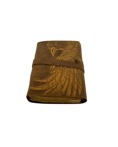 Eagle Embossed Leather Journal Handmade Vintage Spell Book of Shadows Softcover notebook <b>with</b> strap <b>lock</b> witch Travel <b>Diary</b> - Product Image 4
