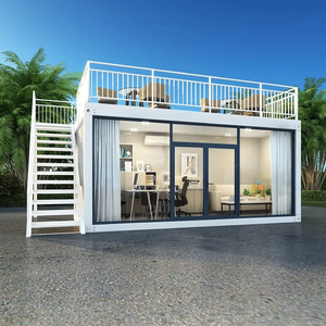 Contenedor de Construcción Rápida de 2 Pisos con Escaleras, Cortina de Vidrio, Oficina de Lujo, Casa Prefabricada, Casas Móviles Prefabricadas - Product Image 5