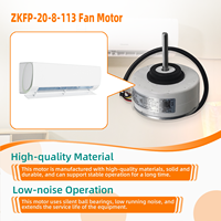 Moteur de ventilateur d'intérieur DC ZKFP-20-8-113 310V 20W 1600RPM 8 pôles CCW de remplacement pour climatiseur split