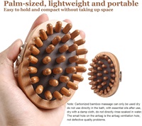 Brosse de massage corporelle en bois pour le soin de la peau, outil de drainage lymphatique, brosse corporelle, masseur anti-cellulite, outil de massage en bois pour la thérapie corporelle