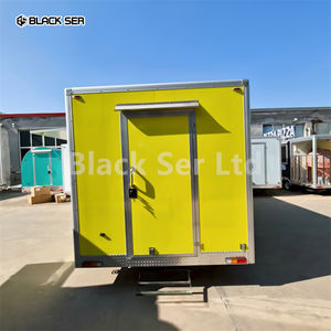 Black ser 5,7 m Mobile Food Trucks mit voller Küche Pizza Delicious Hotdog Coffee Trailer Food Truck Konzession Food Trailer - Product Image 4