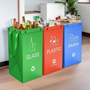 Poubelle portable écologique, sac poubelle pliable, design imperméable, facile à nettoyer, pour entrepôt/cuisine/<span class=keywords><strong>caravane</strong></span>, poubelle en plastique - Product Image 1