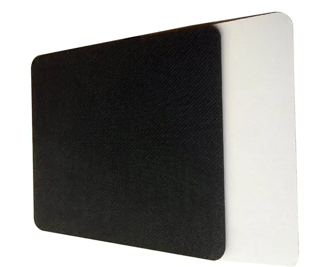 Große leere Mauspads Schwarz-Weiß-Großhandel individuell bedruckter Gummi für Sublimation matte mit Box Edging Overlock Mouse pads