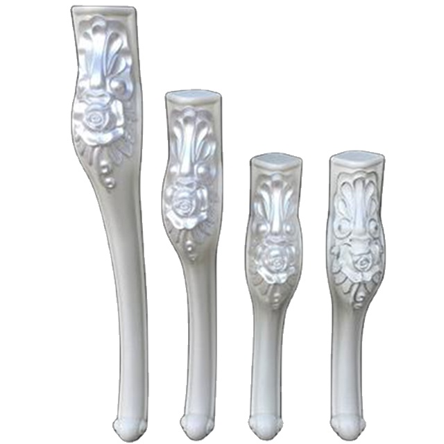 Европейские французские пластиковые ножки для гостиной, столовой, аксессуары для мебели, резные пластиковые ножки для мебели