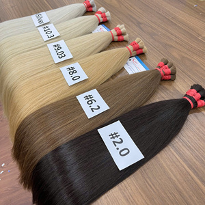 Extensiones de cabello humano virgen Remy de Vietnam de extremo grueso de color HS de pelo a granel de calidad superior 100% - Product Image 1