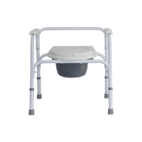 Bacs réglables pour siège de toilette, pot pour adultes, avec poêle de lit, chaise de chevet en acier, portable, pour personnes âgées