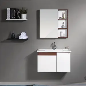 JOMOO Hot Sale Wall Hung Bathroom Cabinet European Style Luxury Large Capacity Bathroom Vanity Set Modern Hotel Mobile Da Bagno