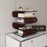 Table basse en acrylique imperméable et bibliothèque transparente pour chambres à coucher, idéales pour les mariages