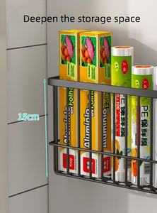 ชั้นเก็บของในครัวติดผนังสไตล์ทันสมัยของ <span class=keywords><strong>NFS</strong></span> ที่จัดเก็บโลหะแม่เหล็กช่วยประหยัดพื้นที่ - Product Image 5
