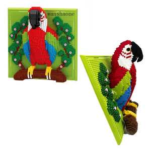 Blocs de construction 3D en forme de tigre, <span class=keywords><strong>puzzle</strong></span> mural en micro briques DIY, jouet de construction éducatif pour enfants et adultes - Product Image 3