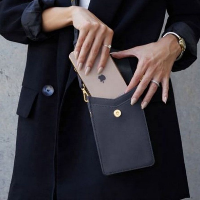 Luxury Women's Shoulder Purse Magnetic Closure Leather Mobile Phone Bag Pouch Cell Phone Purses