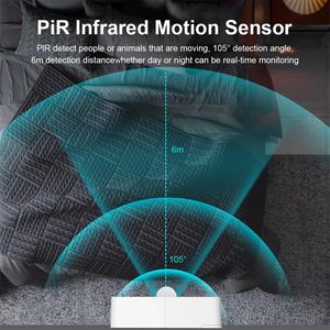 Tuya akıllı Mini PIR kızılötesi hareket sensörü WIFI pil işletilen kablosuz insan hareket dedektörü için Wale veya tavan - Product Image 4