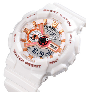 Reloj digital de moda <span class=keywords><strong>juvenil</strong></span> SKMEI para hombre, relojes de pulsera dobles impermeables a prueba de golpes, reloj <span class=keywords><strong>despertador</strong></span> con cronógrafo LED, relojes para hombre, hora fresca - Product Image 5
