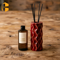 Diffuseur de parfum en céramique 3D ondulé FUBEI LIVING, emballage personnalisé de qualité supérieure, huile parfumée naturelle, cadeau d'anniversaire