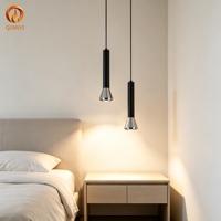 Luminaire suspendu en aluminium à LED, forme cylindrique unique, style industriel, support de lampe GU10, applique murale, luminaire d'intérieur, petit modèle