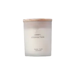 Wholesale High Quality Aromatherapy Candles 2024 New Style Luxury Soy Wax Scented Candles with Wood Lid for Home Decoration