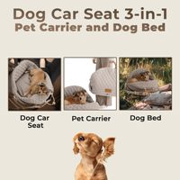 Sac de transport multifonctionnel pour animaux de compagnie, très tendance, design matelassé élégant, sac de transport pour chat et chien avec siège auto et lit pour animaux