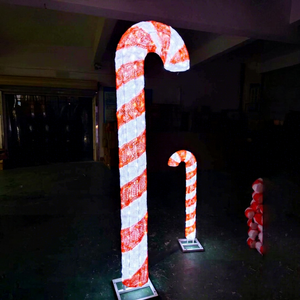 Ip65 Waterproof Outdoor Christmas Candy-like Led <b>Light</b> Theme Decoration Square Check-in Lighting Lamp Ornament - Product Image 1