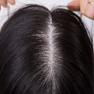 Perruque Lace Front Mono Top Sans Colle pour Débutantes, Bob Lisse Soyeux Noir Naturel 14 pouces, avec Sangles Réglables et Fixations Auriculaires pour un Ajustement Sûr - Product Image 6