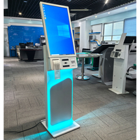Autoservicio Koisk de 27 pulgadas con lector de tarjetas Impresora Código QR