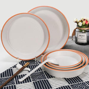 Conjunto de tigelas de sopa e tigela de arroz em melamina preta - Product Image 2